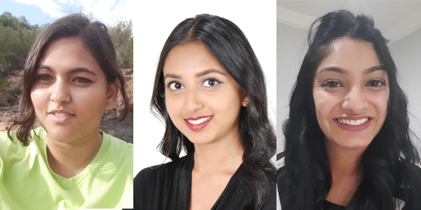 Wits students, Hima Rama, Shivani Ramburrun and Tasvi Daya, finalists in the FameLab Science Communication competition Wits students, Hima Rama, Shivani Ramburrun and Tasvi Daya, finalists in the FameLab Science Communication competition